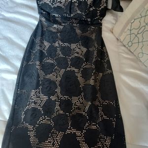 Mini dress with back opening